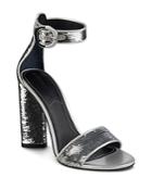 Kendall And Kylie Women's Giselle Sequined High Heel Sandals