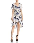 Olivaceous Ruffled Floral Print Wrap Dress - 100% Exclusive
