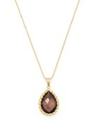 Bloomingdale's Smokey Quartz Beaded Pendant Necklace In 14k Yellow Gold, 18 - 100% Exclusive