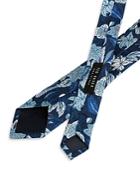 Ted Baker Floral Crane Print Silk Skinny Tie