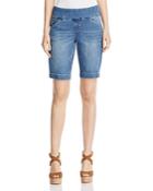 Jag Jeans Ainsley Bermuda Shorts In Weathered Blue