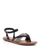 Toms Lexie Woven Strappy Flat Sandals