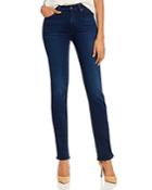 7 For All Mankind Kimmie Straight-leg Jeans In Slim Illusion Luxe Twilight Blue
