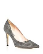 Sjp By Sarah Jessica Parker Fawn Metallic Stripe Pointed Toe Pumps