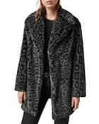 Allsaints Amice Leopard-print Faux Fur Coat