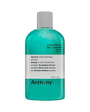 Anthony Invigorating Rush Hair & Body Wash 12 Oz.