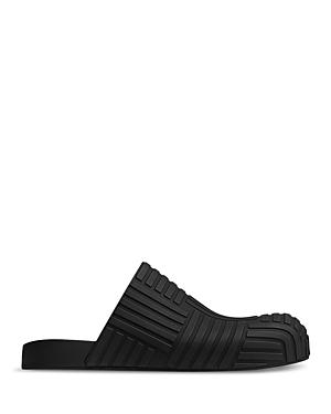 Bottega Veneta Men's Slider Carpet Embossed Slip On Clog Sandals