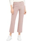 Theory Plaid Wool-stretch Cropped Pants