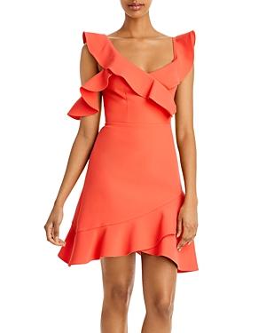 Bcbgmaxazria Malik Asymmetrical Sleeve Dress