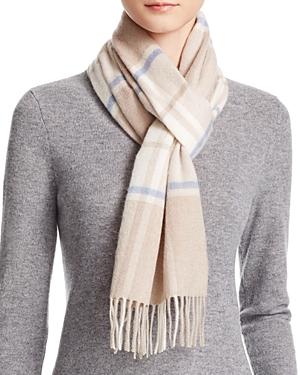 C By Bloomingdale's Cashmere Plaid Scarf