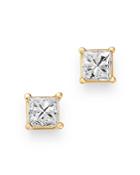 Bloomingdale's Diamond Princess-cut Solitaire Stud Earrings In 14k Yellow Gold, 0.50 Ct. T.w. - 100% Exclusive