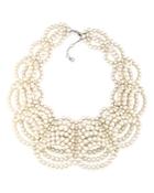 Carolee Faux Pearl Statement Necklace, 16