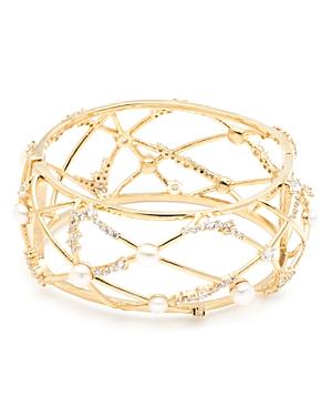 Carolee Caged Open Hinged Cuff Bracelet