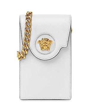 Versace La Medusa Leather Mini Crossbody