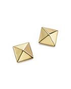 Bloomingdale's 14k Yellow Gold Medium Pyramid Post Earrings - 100% Exclusive