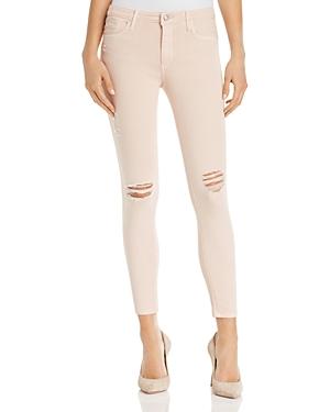 Black Orchid Noah Distressed Skinny Jeans In Rosewater