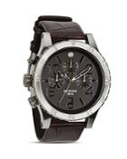 Nixon The 48-20 Chrono Alligator-embossed Leather Strap Watch, 48mm