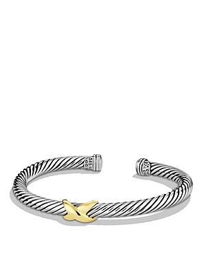 David Yurman X Bracelet With Gold