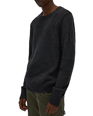 Helmut Lang Distressed Crewneck Sweatshirt