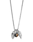 John Hardy Sterling Silver Legends Eagle Charm Necklace With Tiger's Eye, 26