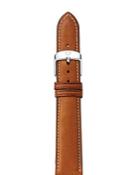 Michele Saddle Leather Watch Strap, 18mm