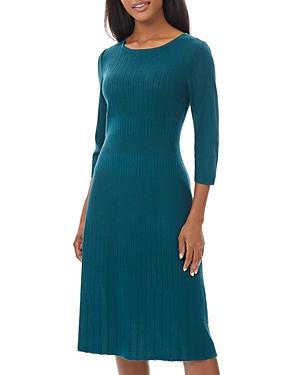 Misook Ribbed A-line Dress