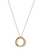 Bloomingdale's Diamond Double Circle Pendant Necklace In 14k Yellow Gold, 0.70 Ct. T.w. - 100% Exclusive