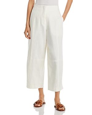 Atm Anthony Thomas Melillo Linen Cropped Wide Leg Pants