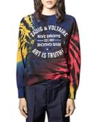 Zadig & Voltaire Upper Blason Tie Dyed Logo Sweatshirt