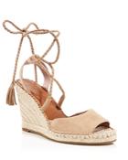 Joie Phyllis Lace Up Espadrille Wedge Sandals