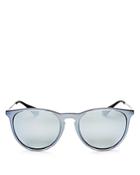 Ray-ban Erika Color Mix Mirrored Round Keyhole Sunglasses, 54mm