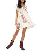 Free People Mended With Scarves Swing Dress