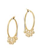 Bloomingdale's Dangling Spheres Hoop Earrings In 14k Yellow Gold - 100% Exclusive