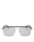 Alexander Mcqueen Men's Brow Bar Aviator Sunglasses, 59mm