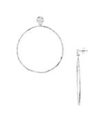 Argento Vivo Large Open Circle Drop Earrings In 14k Gold-plated Sterling Silver Or Sterling Silver