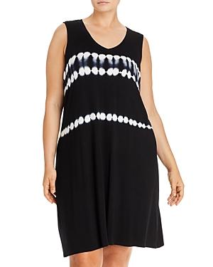 Marc New York Plus V-neck Printed Tank Dress