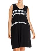 Marc New York Plus V-neck Printed Tank Dress