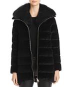 Herno Fur-collar Velvet Down Coat - 100% Exclusive