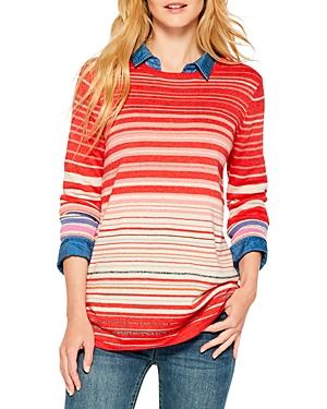 Nic+zoe Punchy Stripes Vital Sweater