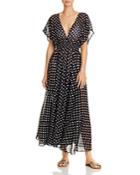 Kate Spade New York Dotted Maxi Dress Swim Cover-up
