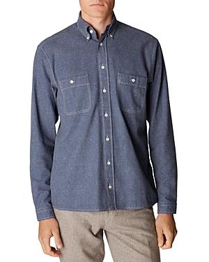 Eton Recycled Cotton Slim Fit Button Down Shirt