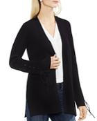 Vince Camuto Ribbed Lace-up Cardigan