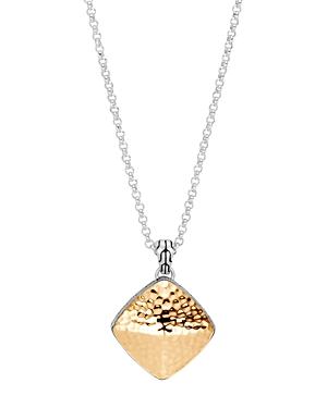John Hardy 18k Yellow Gold & Sterling Silver Classic Chain Sugarloaf Pendant Necklace, 18