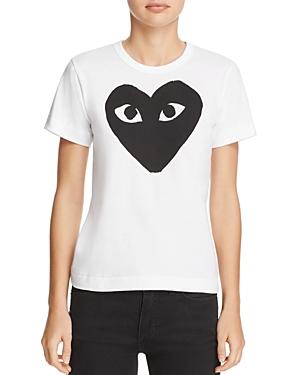 Comme Des Garcons Play Medium Heart Graphic Tee