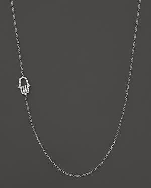 Kc Designs Diamond Hamsa Necklace In 14k White Gold, .07 Ct. T.w. - 100% Exclusive