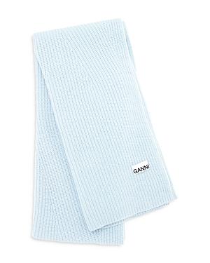 Ganni Rib Knit Scarf