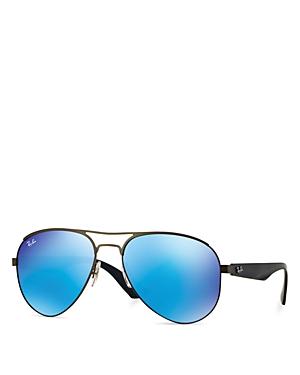 Ray-ban High Street Mirrored Aviator Sunglasses, 59mm