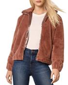 Cupcakes And Cashmere Chan Faux Fur Bomber Jacket