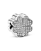 Pandora Clip - Sterling Silver & Cubic Zirconia Petals Of Love, Moments Collection