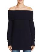 T By Alexander Wang Wool/cashmere Off-the-shoulder Sweater